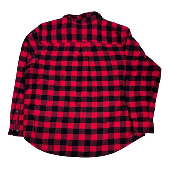 WOOLRICH Plaid Luxury Designer Casual Lumberjack Button Flannel Shirt Mens 2XL - Picture 3 of 6